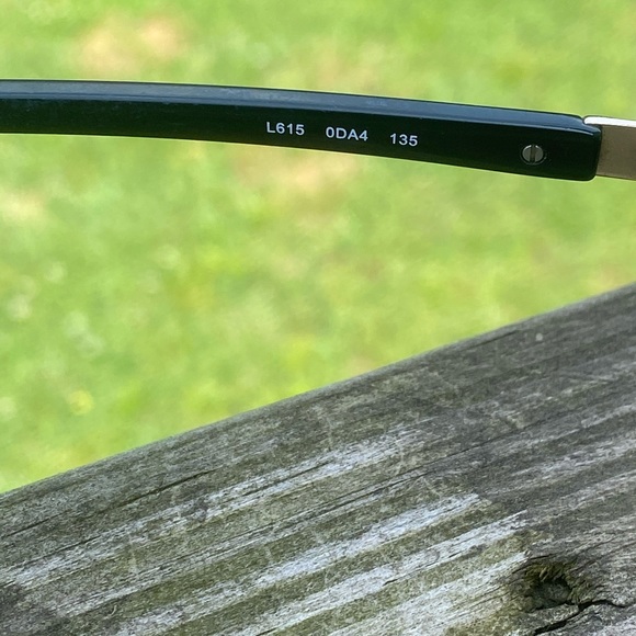 Liz Claiborne metallic teal half rim glasses frames L615 0DA4 - Picture 7 of 13